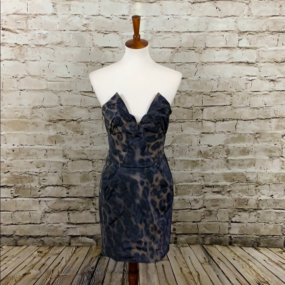 || All Saints || Blue Shivali Corset Dress UK10US6